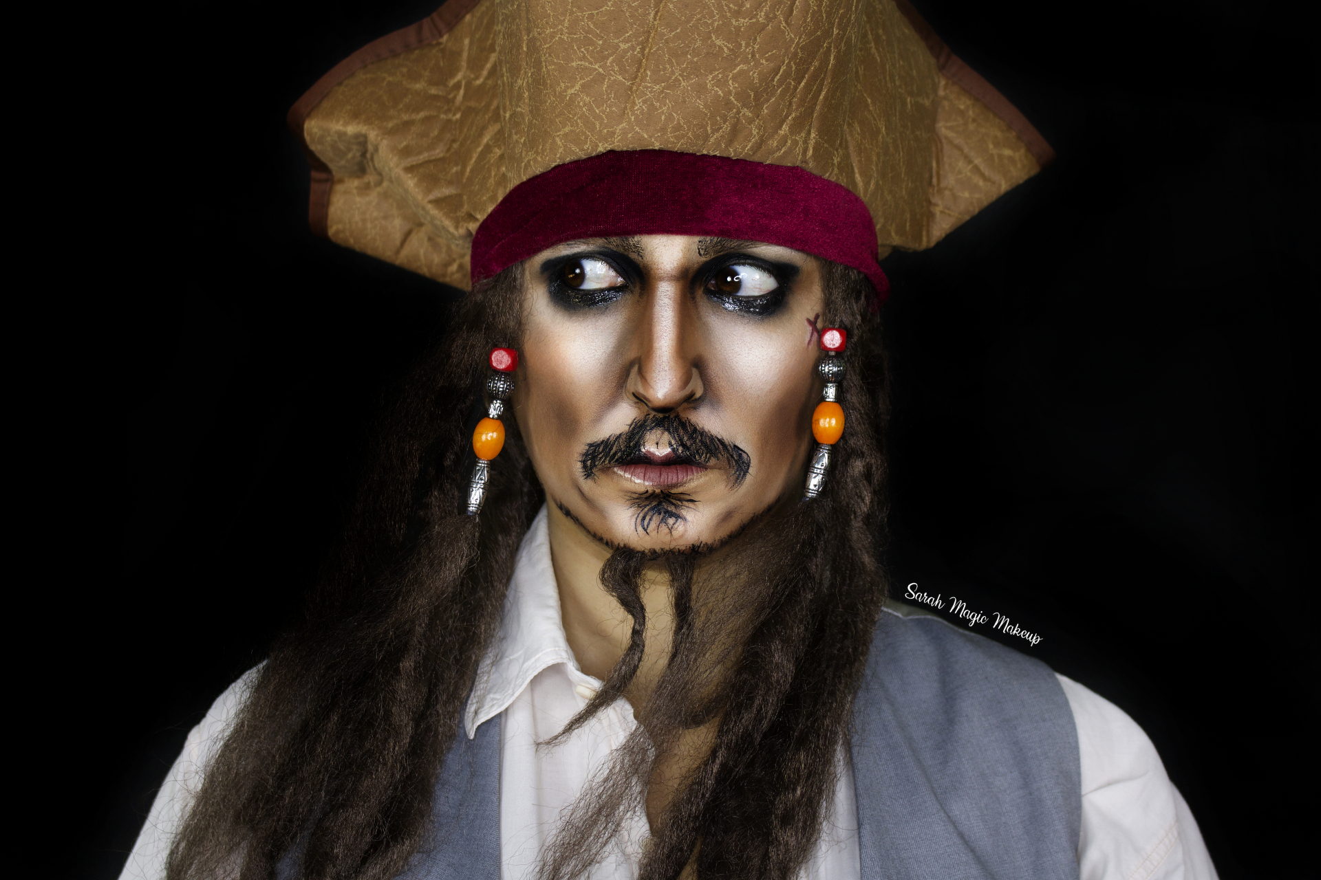 Captain jack sparrow makeup